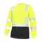 Ge Hi-Vis Long Sleeve T-Shirt, Polyester Knit Birdseye, Mesh, Green/Black, 2XL GS118G2XL - alternate 1